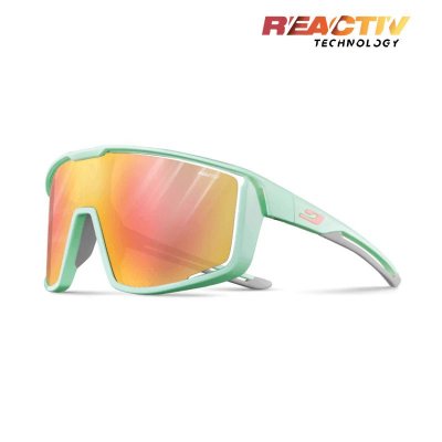 Julbo | Fury - Mint / Grey Clear / Rose with REACTIV 1-3 Light Amplifier lens