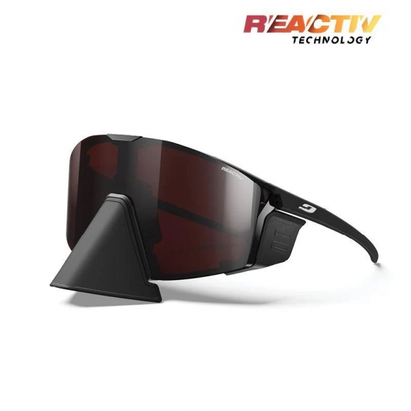 Julbo | Edge Cover - Black / Black with REACTIV 0-4 High Contrast lens