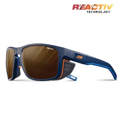 Julbo | Shield - Blue / Blue / Orange with REACTIV 2-4 Polarized lens