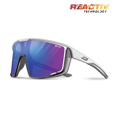 Julbo | Fury - Matte White / Translucent Gray with REACTIV 1-3 High Contrast lens