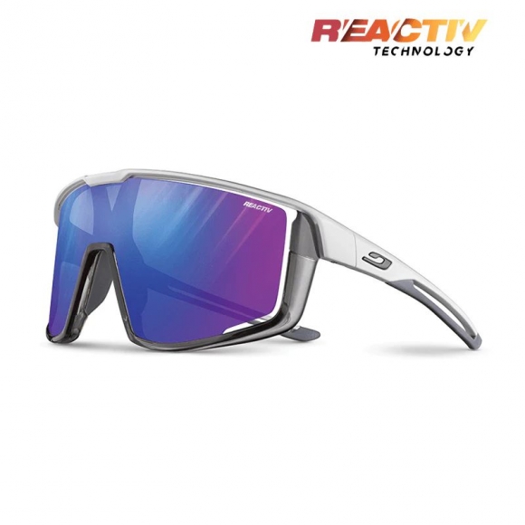 Julbo | Fury - Matte White / Translucent Gray with REACTIV 1-3 High Contrast lens