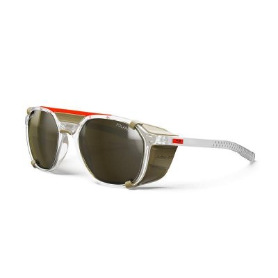 Julbo | Slack Cover - White / Brown with Spectron 3 Polarized lens