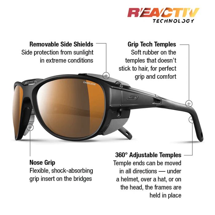 Julbo | Explorer 2.0 - Black Matte / Black with REACTIV 2-4 Polarized lens