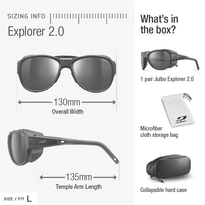 Julbo | Explorer 2.0 - Black Matte / Black with REACTIV 2-4 Polarized lens