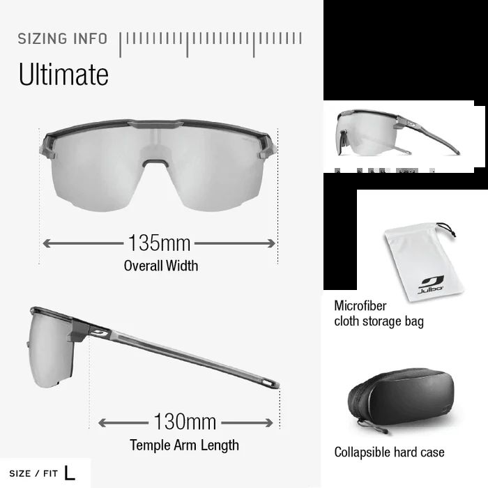Julbo | Ultimate - Black / Red with REACTIV 1-3 Light Amplifier lens
