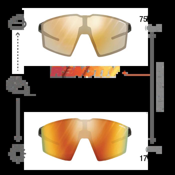 Julbo | Edge - Matte Black / Blue with REACTIV 1-3 Light Amplifier lens
