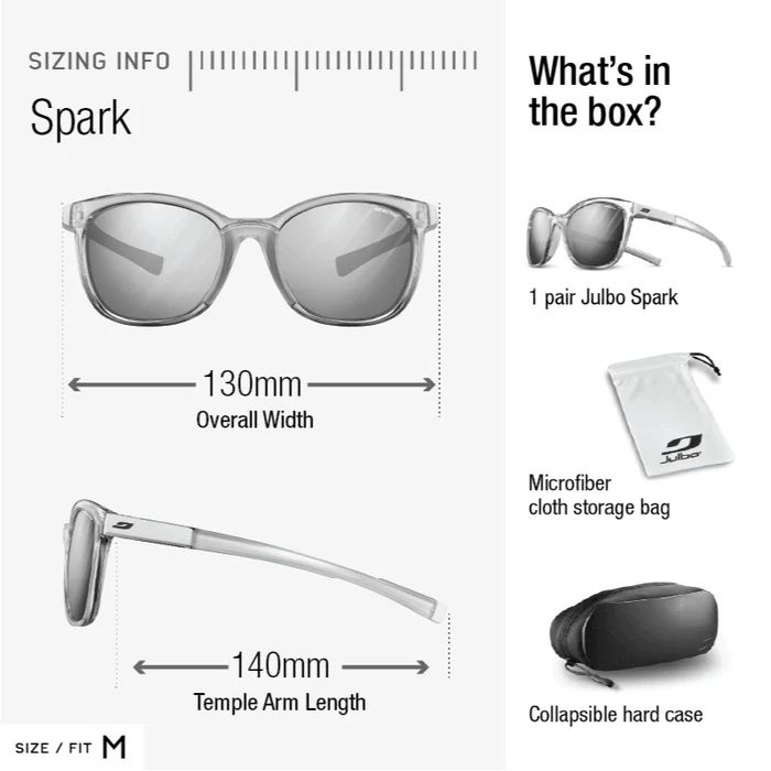 Julbo | Spark - Translucent Ice Blue with REACTIV 1-3 Glare Control lens