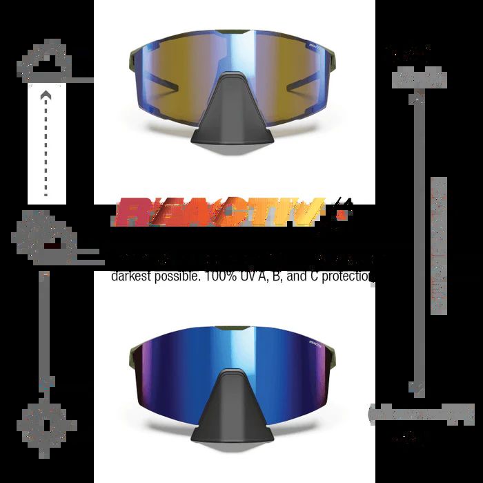 Julbo | Edge Cover - Army / Black with REACTIV 2-4 lens