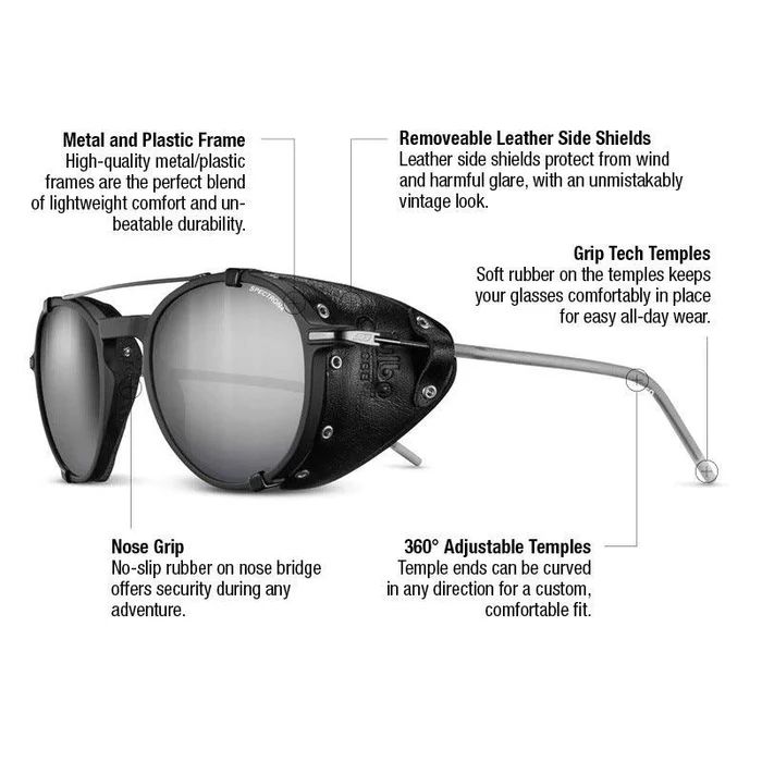 Julbo | Legacy - Black / White / Black with Spectron 4 lens