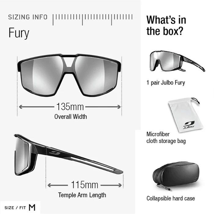 Julbo | Fury - Translucent Blue / Blue with REACTIV 0-3 High Contrast lens