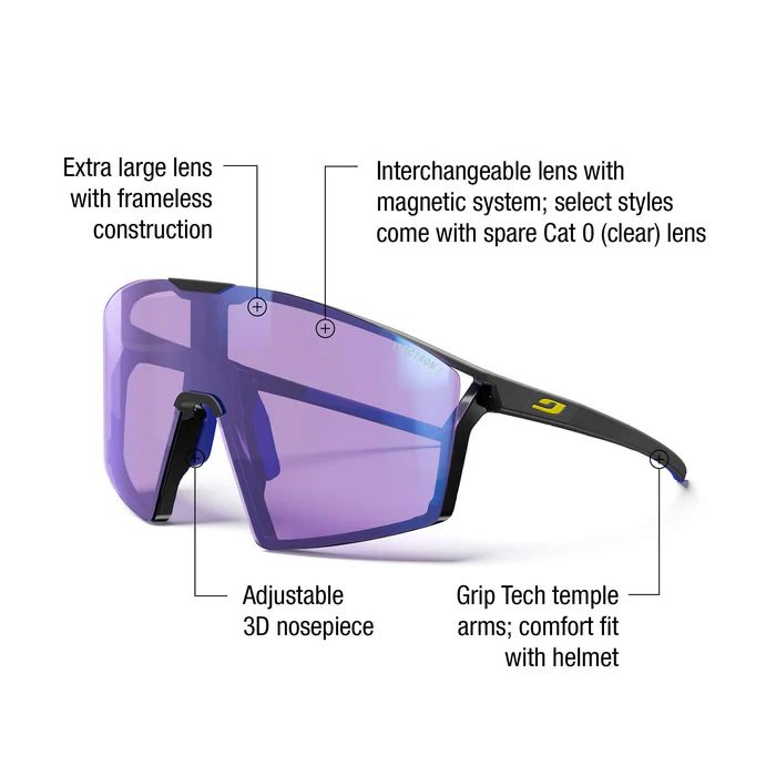 Julbo | Edge - Matte Black / Blue with Spectron 1 lens