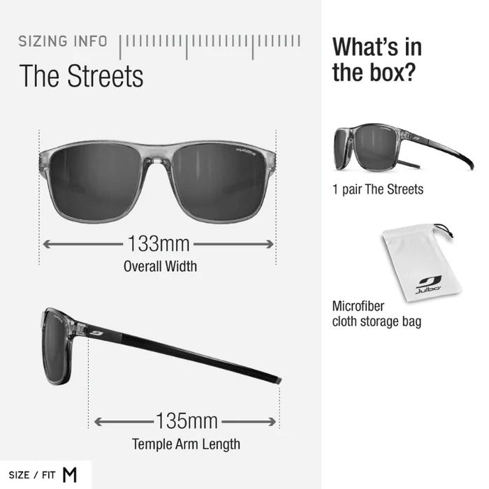 Julbo | The Streets - Black with Spectron 3 Polarized HD lens