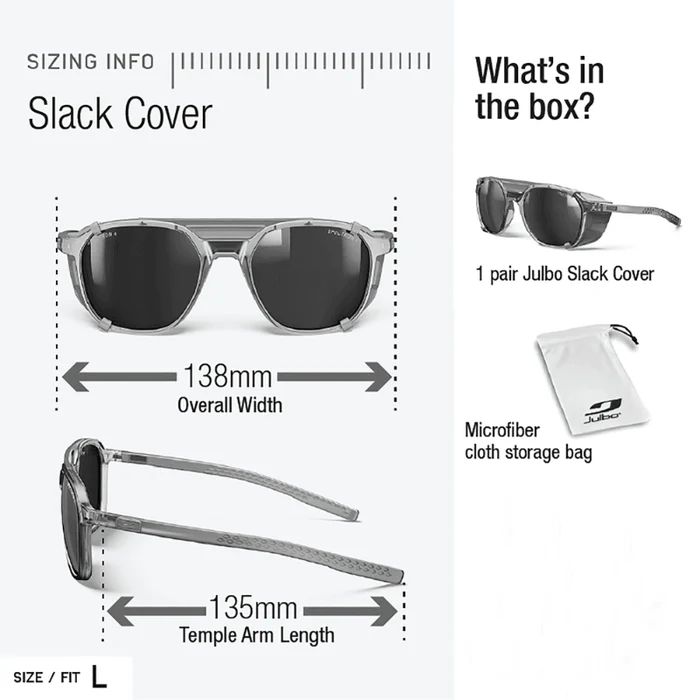 Julbo | Slack Cover - White / Brown with Spectron 3 Polarized lens