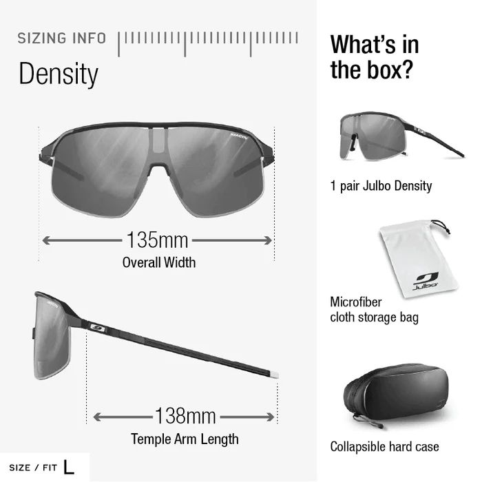Julbo | Density - Black / Black with REACTIV 1-3 High Contrast lens