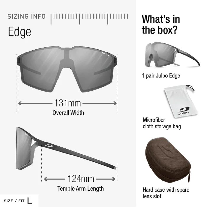 Julbo | Edge - Matte Blue / Blue with REACTIV 1-3 High Contrast lens
