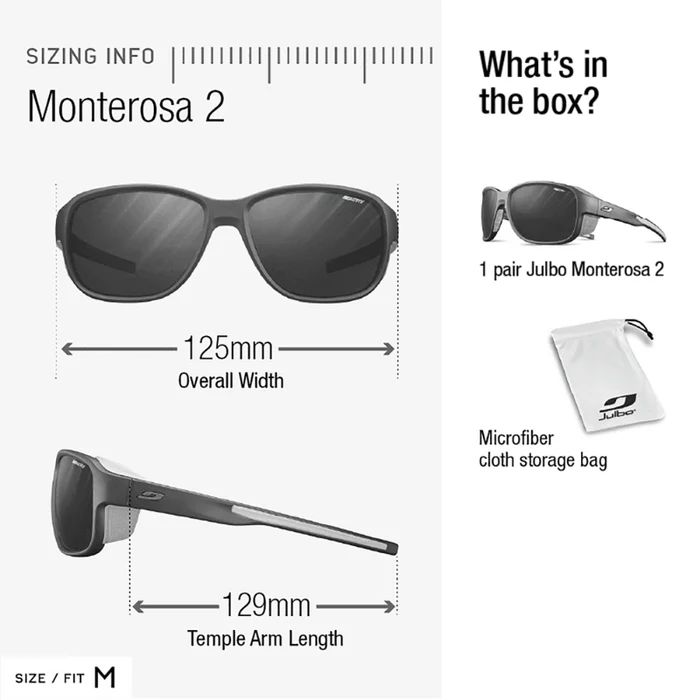 Julbo | Monterosa 2 - Black / Blue /Orange with Spectron 3 Polarized lens