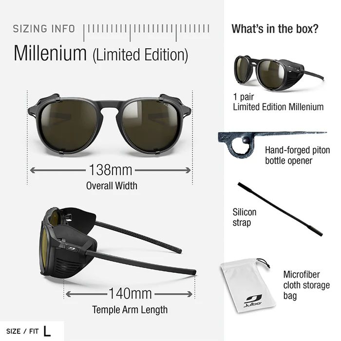 Julbo | Limited Edition Millenium with Hand Forged Piton Bottle Opener