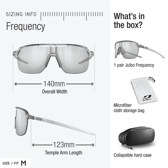 Julbo | Frequency - Translucent Blue / Black with REACTIV 0-3 High Contrast lens